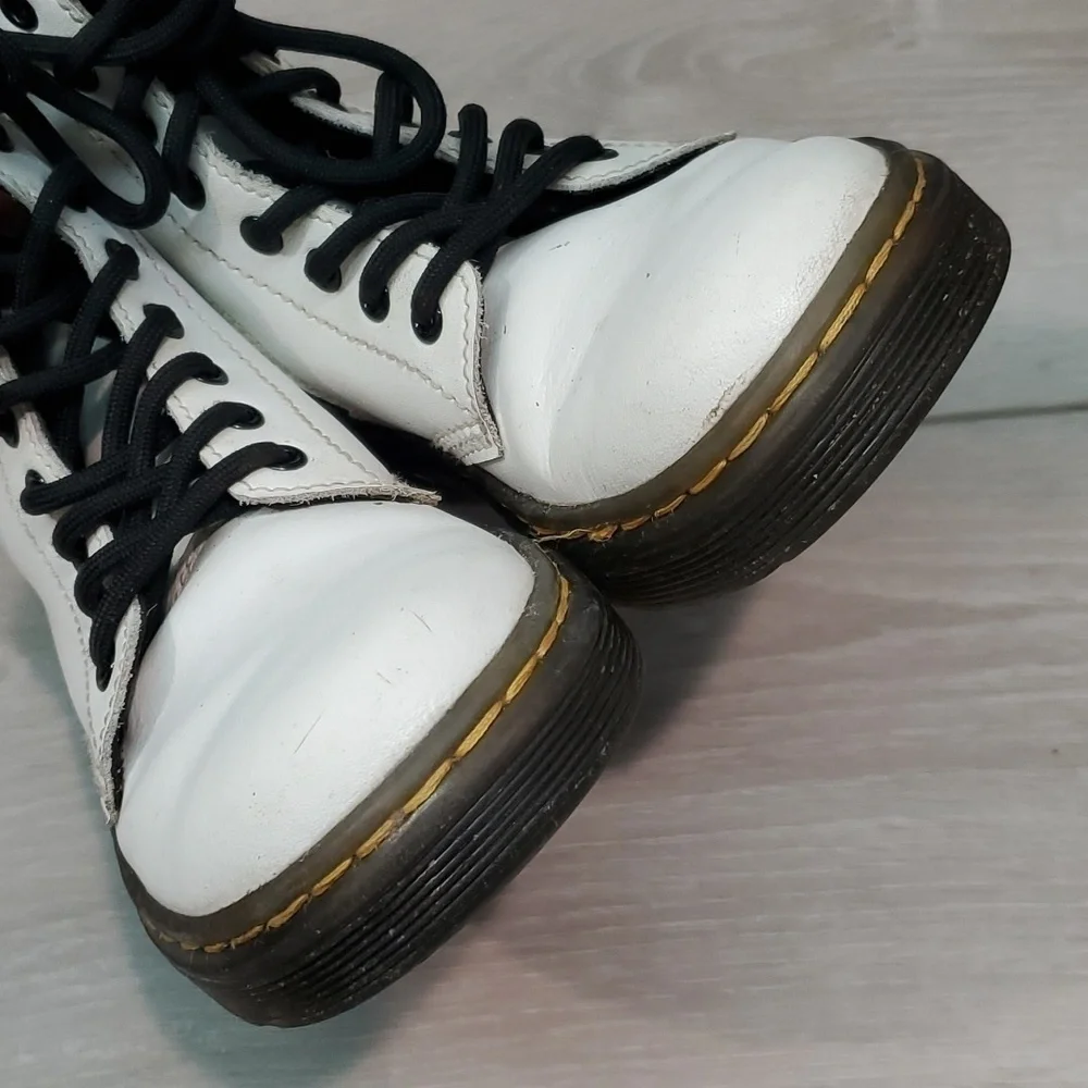 Doc Dr.Martens Zaval J Kids Ankle Leather Lace Up Boots shoes sz US12